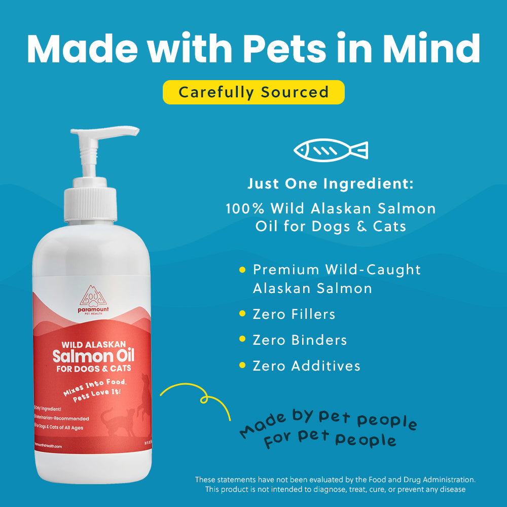Wild Alaskan Salmon Oil for Dogs and Cats