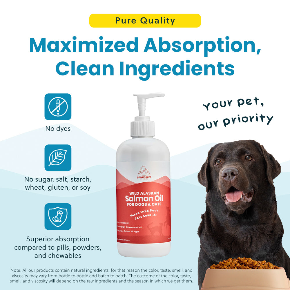 Wild Alaskan Salmon Oil for Dogs and Cats