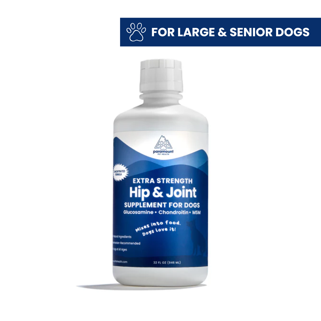 Hip & Joint Liquid Supplement For Large & Senior Dogs (50+ lbs)