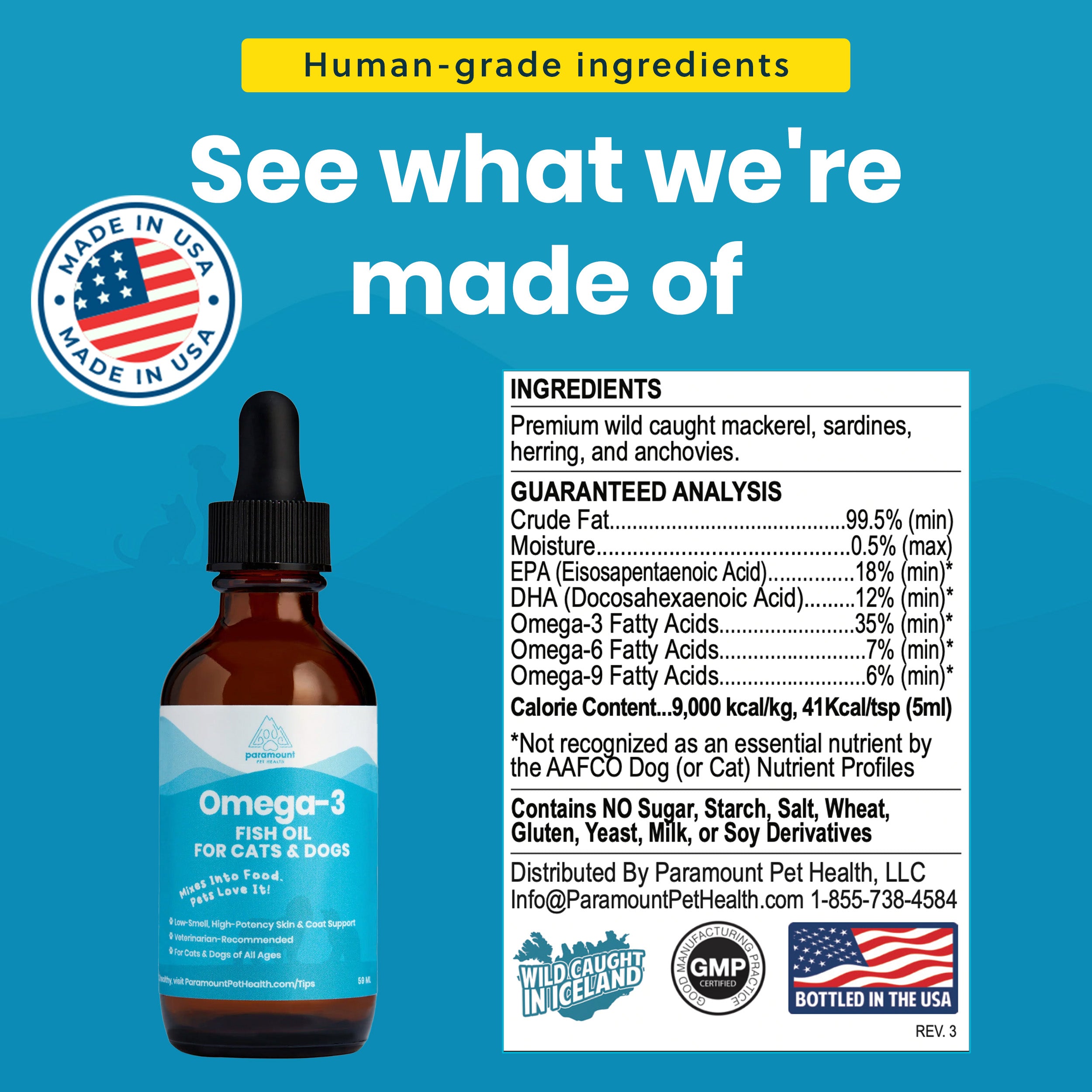 Omega-3 Fish Oil for Cats and Small Dogs