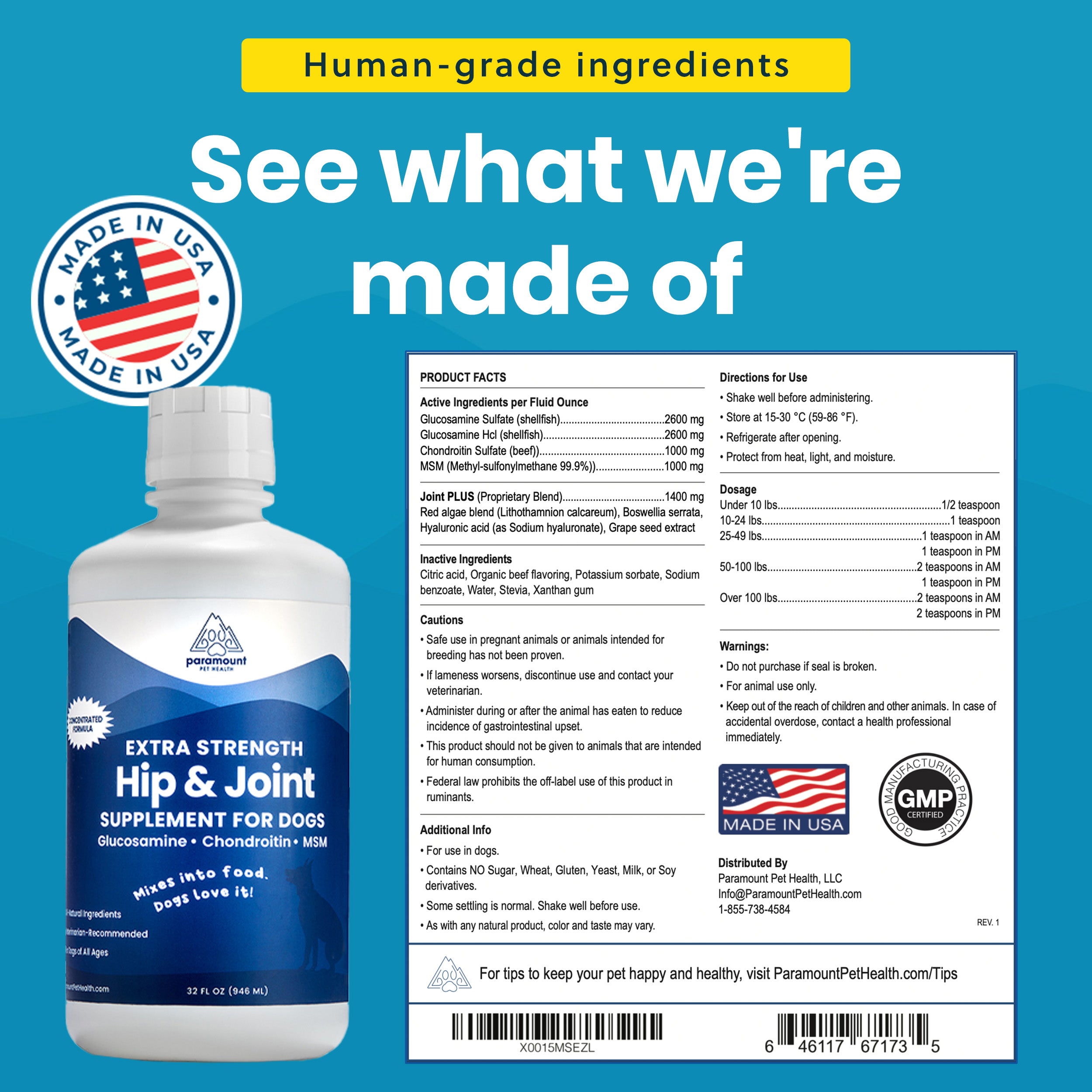 Liquid Glucosamine For Large Dogs